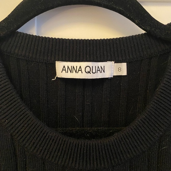 Anna Quan Black Penny Long Sleeve Sweater - Picture 3 of 5